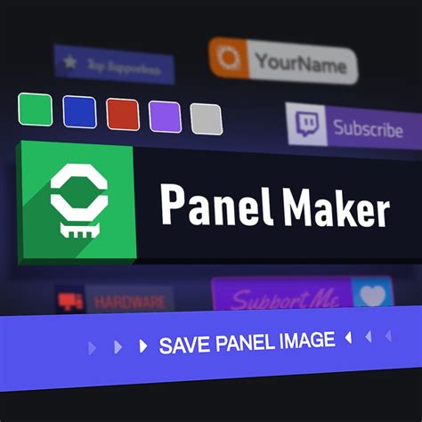 custom twitch panel maker.